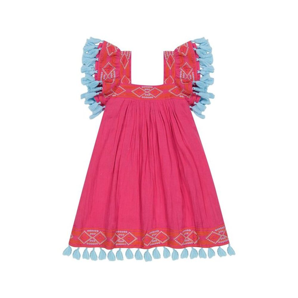 Mer St. Barth Girls  Serena Dress, Pink